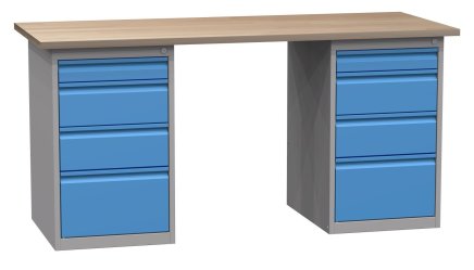 Stół warsztatowy z kontenerami SD41734 1700 mm