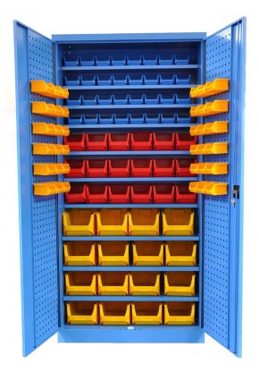 Szafka warsztatowa Kovos ze skrzynkami plastikowymi SPZ_11_0002_C_VAR_3