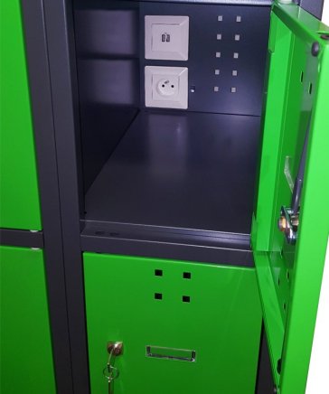 Szafka do ładowania urządzeń mobilnych z portami USB SBE_32_B8 - 5