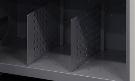 Zestaw 4 przegród pionowych do półki typu ETSSHDPS