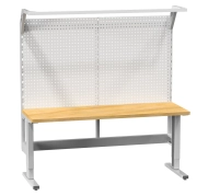 Stół z regulacją stopniową z tablicą perforowaną (różne warianty)