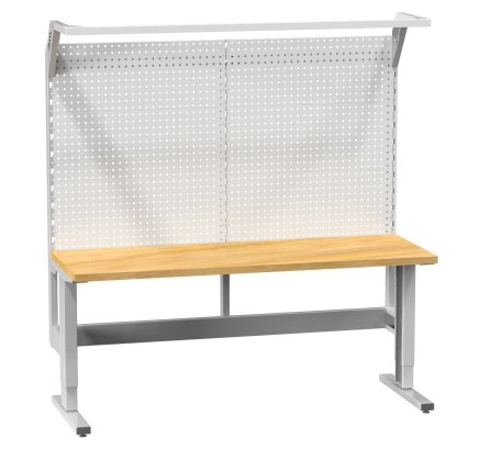 Stół z regulacją stopniową z tablicą perforowaną (różne warianty)