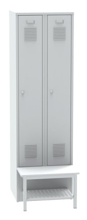 Szafa z ławką z przodu z kratką SALP32_B - 6