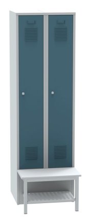 Szafa z ławką z przodu z kratką SALP32_B - 5