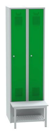 Szafa z ławką z przodu z kratką SALP32_B - 4