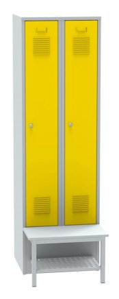 Szafa z ławką z przodu z kratką SALP32_B - 2