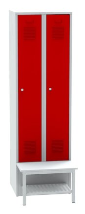 Szafa z ławką z przodu z kratką SALP32_B