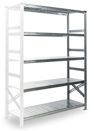 Metalowy półkowy regał dostawiany SUPER 877850879