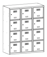 Szafka metalowa o obniżonej wysokości MSum 434S szerokość 1200 mm