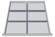 Metalowy podział szuflad 146-144A