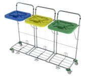 Stelaż na worki na odpady VAKO 120C/3N