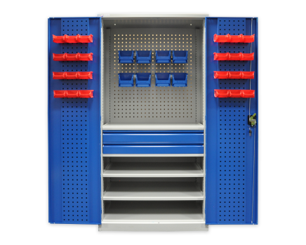 Szafka warsztatowa z szufladami i plastikowymi pudełkami JF-TC02_var_3