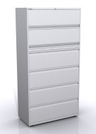 Szafka na dokumenty z drzwiami uchylnymi i szufladami SYC10/2/4