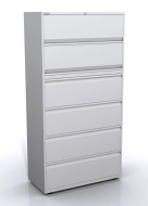 Szafka na dokumenty z drzwiami uchylnymi i szufladami SYC10/2/4