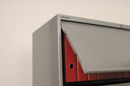 Szafka na dokumenty z drzwiami uchylnymi i szufladami SYC10/2/4 - 4