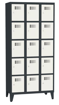 Szafka pracownicza BHP metalowa Sus 335 W, szerokość 900 mm - 6