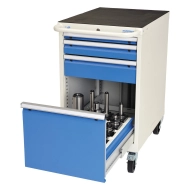 Mobilna szafka na narzędzia CNC 02.2580.RVB z wyposażeniem