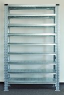 Bezśrubowy regał półkowy 1972 x 1124 x 410 mm