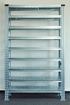 Bezśrubowy regał półkowy 1972 x 1124 x 410 mm