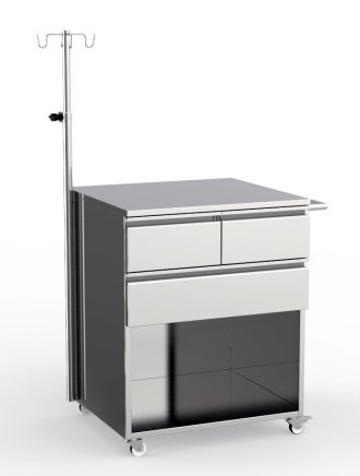 Szafka anestezjologiczna ze stali nierdzewnej SZLA