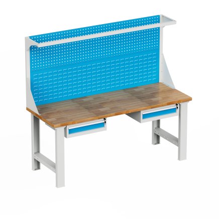 Stół warsztatowy z tablicą narzędziową i kontenerkami EN_2021_FP