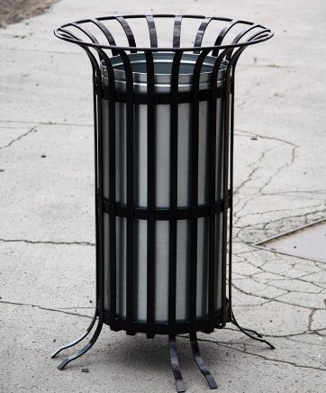 Metalowy kosz na śmieci zewnętrzny 70L Hrábe 1035 - 2