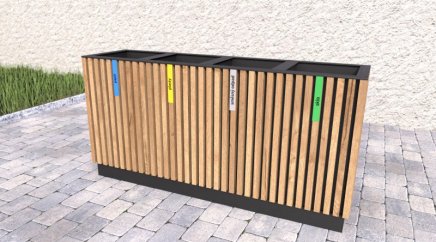 Kosz do segregacji odpadów Lamela III - 3