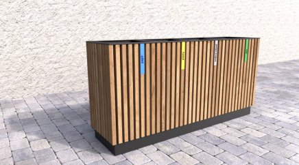 Kosz do segregacji odpadów Lamela III - 2