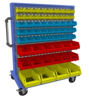 Mobilny panel dwustronny z wyposażeniem PSZ_21_B_VAR_4