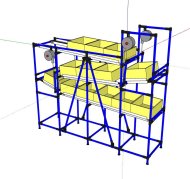 Regał półkowy grawitacyjny Karakuri 22071453