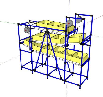 Regał półkowy grawitacyjny Karakuri 22071453