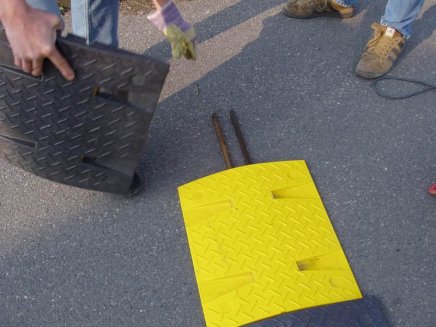 Wzmocnienia stalowe dla ograniczenia prędkości do 30 km/h