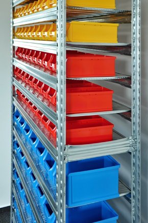 Regał metalowy z plastikowymi pojemnikami 1972 x 1124 x 330 mm 877851009_VAR_6 - 4