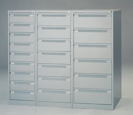 Szafa kartotekowa metalowa z szufladami Bisley BCF96 - 2