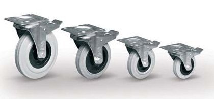 Koła gumowe szare o średnicy 100, 125, 160 lub 200 mm - 2