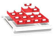 Plastikowe przegródki do szuflad ZL 19 x 27D