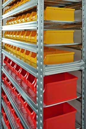 Regał metalowy z plastikowymi pojemnikami 1972 x 1124 x 330 mm 877851009_VAR_3 - 3