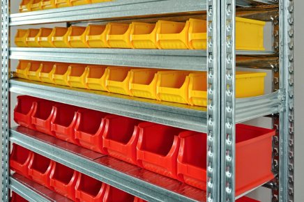 Regał metalowy z plastikowymi pojemnikami 1972 x 1124 x 330 mm 877851009_VAR_3 - 4