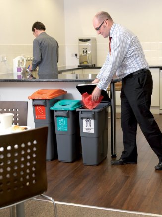 Wewnętrzny kosz do segregacji śmieci 60L EcoSort (różne warianty) - 3