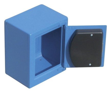 Sejf - skarbonka na pieniądze HUCHAS niebieska - 2