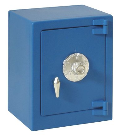Sejf - skarbonka na pieniądze HUCHAS niebieska