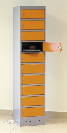 Szafka na laptopy SZNL 4110 - 10 przegródek z instalacją elektryczną - 8