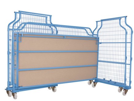 Kontener mobilny z 3 ścianami z siatki Universal Corlette® uc-240.599 - 2