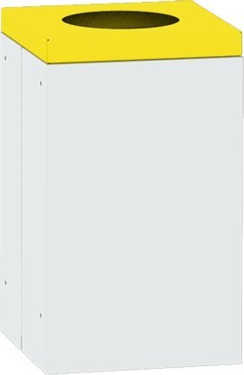 Kwadratowy kosz na śmieci ze zdejmowaną pokrywą 3821