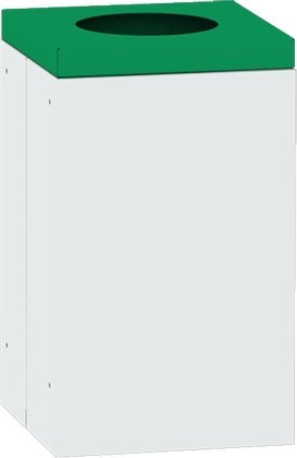 Kwadratowy kosz na śmieci ze zdejmowaną pokrywą 3821 - 4