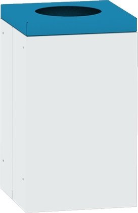 Kwadratowy kosz na śmieci ze zdejmowaną pokrywą 3821 - 3