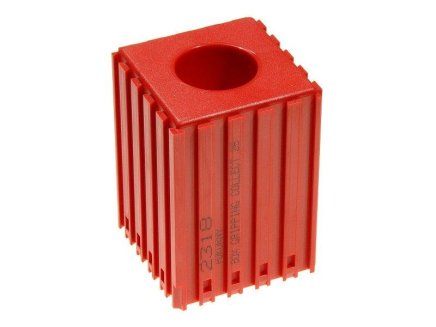 Plastikowy stojak do przechowywania tulei zaciskowych o średnicy 25 mm