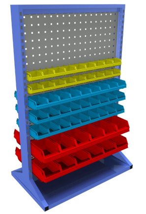 Stacjonarny panel dwustronny z wyposażeniem PSZ_22_A_VAR_4