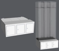 Kontener do szafy LBX 33A - 900 mm