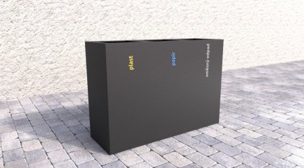 Kosz do segregacji odpadów Steel - 3